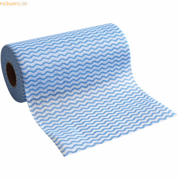 HygoClean Spül- und Reinigungstuch Eco Rolle 20x40cm blau-weiß von HygoClean