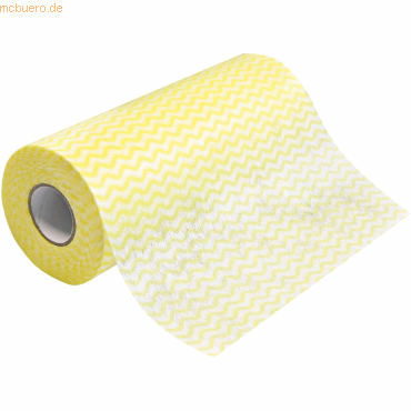 12 x HygoClean Spül- und Reinigungstuch Eco Rolle 20x40cm gelb-weiß von HygoClean