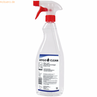 15 x HygoClean Glas- und Oberflächenreiniger mit Sprayer Ready to use von HygoClean