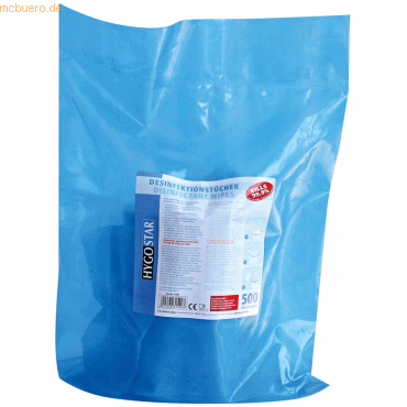 3 x HygoClean Desinfektionstücher getränkt Nachfüllpack Eimer 20x23,5c von HygoClean