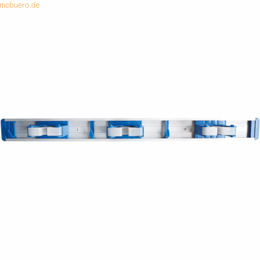HygoClean Besenhalter Eco Trio 48,5cm silber-blau von HygoClean