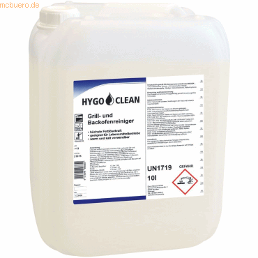 HygoClean Grill- und Backofenreiniger 10l von HygoClean