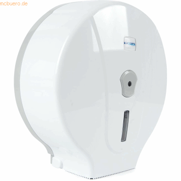 HygoClean Spender für Toilettenpapier Großrolle 13x31x32,5cm weiß von HygoClean