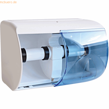 HygoClean Spender für Toilettenpapier Kleinrolle 30x14,8x14cm weiß von HygoClean