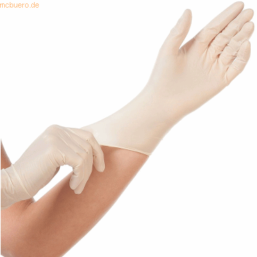 10 x HygoStar Latex-Handschuh Grip puderfrei XS 24cm weiß VE=100 Stück 10 x HygoStar Latex-Handschuh Grip puderfrei XS 24cm weiß VE=100 Stück von HygoStar