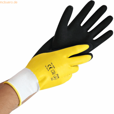 10 x HygoStar Polyester-Feinstrick-Handschuh Wet Protect M/8 gelb-schw 10 x HygoStar Polyester-Feinstrick-Handschuh Wet Protect M/8 gelb-schw von HygoStar