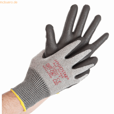 10 x HygoStar Schnittschutz-Handschuh Cut Safe L/9 grau-schwarz VE=10 von HygoStar