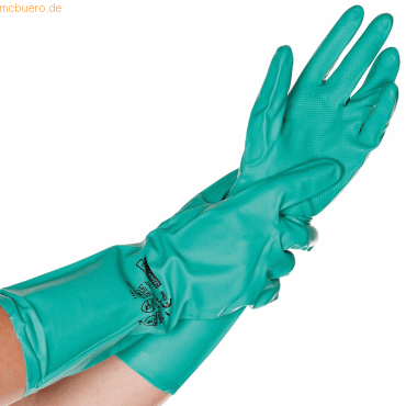 12 x HygoStar Chemikalienschutz-Handschuh Nitril Professional M 34cm g von HygoStar