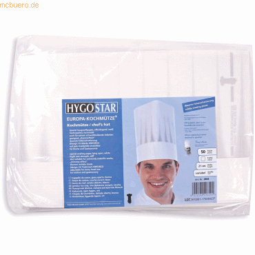 5 x HygoStar Kochmütze Ds Original verstellbar 21cm weiß VE=50 Stück 5 x HygoStar Kochmütze Ds Original verstellbar 21cm weiß VE=50 Stück von HygoStar