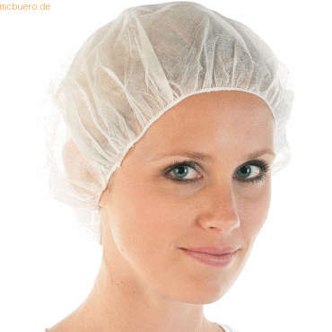Hygonorm Baretthaube Bettina leichte Qualität DM 60cm weiß VE=100 Stüc von Hygonorm