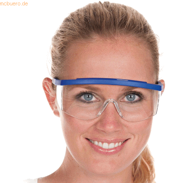 10 x Hygostar Allzweckschutzbrille verstellbar blau von Hygostar