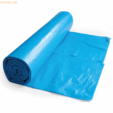 10 x Hygostar HDPE Abfallsack 120l 20my Rolle VE=50 Stück blau von Hygostar