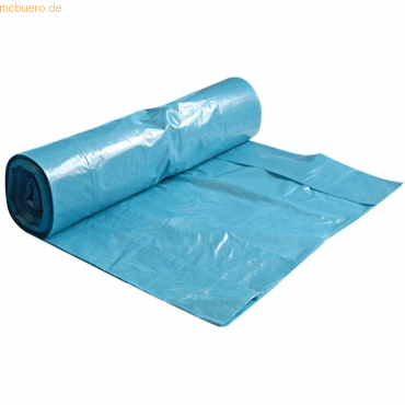 6 x Hygostar LDPE-Abfallsack 120l 45my Rolle VE=25 Stück blau von Hygostar