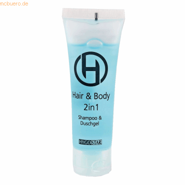 Hygostar Duschgel Shampoo 2in1 556221 Tube 30ml 50 Stück von Hygostar