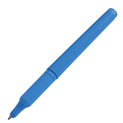Kugelschreiber detektierbar, Kunststoff Kuli, mit oder ohne Kappe, mit blauer Schrift, blaues Gehäuse, robust, bruchfest, Größe:ohne Kappe Kugelschreiber detektierbar, Kunststoff Kuli, mit oder ohne Kappe, mit blauer Schrift, blaues Gehäuse, robust, bruchfest, Größe:ohne Kappe von Hygostar