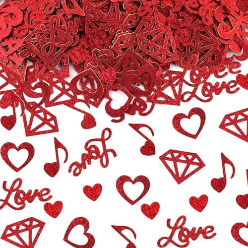Hying 200 Stück Valentinstag Konfetti Dekorationen für Tisch, Herzen Diamant Papier Konfetti Glitzer Rot Tischkonfetti Hochzeit Pailletten Streusel Konfetti für Valentinstag Jahrestag Party Supplies Hying 200 Stück Valentinstag Konfetti Dekorationen für Tisch, Herzen Diamant Papier Konfetti Glitzer Rot Tischkonfetti Hochzeit Pailletten Streusel Konfetti für Valentinstag Jahrestag Party Supplies von Hying