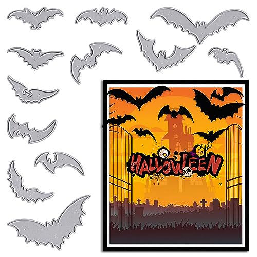 Hying Halloween Fledermäuse Stanzformen für Kartenherstellung, Halloween 12 Stile Vampir Fledermäuse Stanzform für Scrapbooking Papier Basteln Dekor DIY Fotoalbum Metall Winter Große Kleine Hying Halloween Fledermäuse Stanzformen für Kartenherstellung, Halloween 12 Stile Vampir Fledermäuse Stanzform für Scrapbooking Papier Basteln Dekor DIY Fotoalbum Metall Winter Große Kleine von Hying