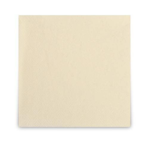 Cocktail-Servietten, 2-lagig, 24 x 24 cm, Inhalt 300 St, für jeden Anlass, jeweils abgestimmt auf Einrichtung und Dekoration, für Gastronomie und Zuhause, creme Cocktail-Servietten, 2-lagig, 24 x 24 cm, Inhalt 300 St, für jeden Anlass, jeweils abgestimmt auf Einrichtung und Dekoration, für Gastronomie und Zuhause, creme von Hypafol