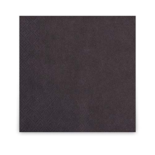 Cocktail-Servietten, 2-lagig, 24 x 24 cm, Inhalt 300 St., für jeden Anlass, jeweils abgestimmt auf Einrichtung und Dekoration, für Gastronomie und Zuhause, schwarz Cocktail-Servietten, 2-lagig, 24 x 24 cm, Inhalt 300 St., für jeden Anlass, jeweils abgestimmt auf Einrichtung und Dekoration, für Gastronomie und Zuhause, schwarz von Hypafol