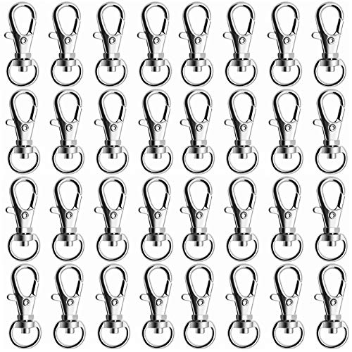 Hysagtek 100 Stück Schlüsselringe, Schlüsselanhänger Ringe Drehbarer, Kleine Karabinerverschluss, für DIY-Handwerk, Schlüsselbandherstellung, Haustierhalsband Hysagtek 100 Stück Schlüsselringe, Schlüsselanhänger Ringe Drehbarer, Kleine Karabinerverschluss, für DIY-Handwerk, Schlüsselbandherstellung, Haustierhalsband von Hysagtek