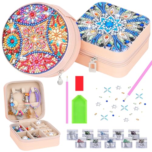 Hysagtek Diamond Painting Schmuckkästchen, 2 Stück Basteln Mädchen 8 Jahre, Diamond Painting Kinder Erwachsene, Kreativset Basteln Geschenke Mädchen ab 7-12 Jahre Hysagtek Diamond Painting Schmuckkästchen, 2 Stück Basteln Mädchen 8 Jahre, Diamond Painting Kinder Erwachsene, Kreativset Basteln Geschenke Mädchen ab 7-12 Jahre von Hysagtek