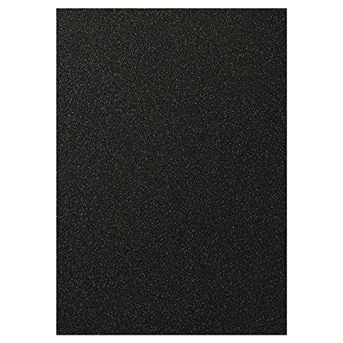 Hysiwen 20 Blatt schwarzer Glitzer-Karton, 250 g/m²/41,7 kg, A4 glitzerndes Papier für die Herstellung von Karten, Einladungen, Papierhandwerk, Party-Dekoration von Hysiwen