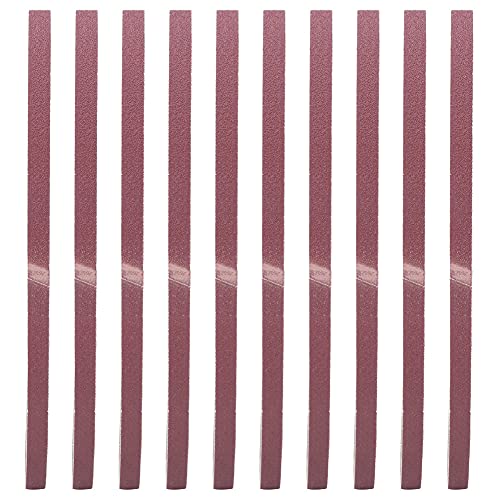 10 Stück Schleifpapier, 533 x 9 mm Schleifband Hardware Schleifband Aluminiumoxid Schleifband(100#) 15*10*3 von Hyuduo