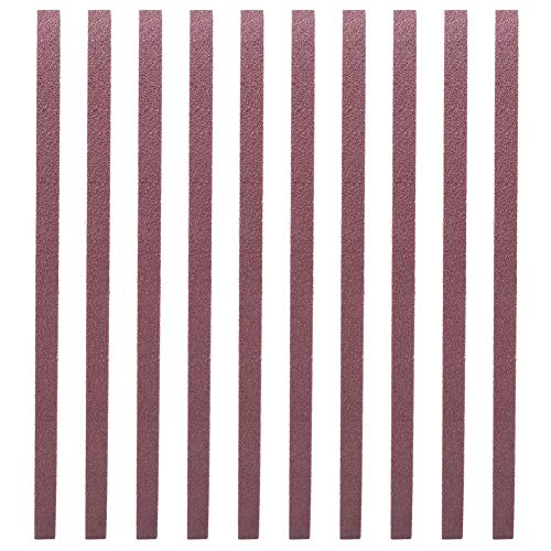 Schleifband 10 STÜCKE Aluminiumoxid-Schleifpapierschleifer Schleifbandriemen 533 X 9 Mm für Verschiedene Bandmaschinen (60#) von Hyuduo