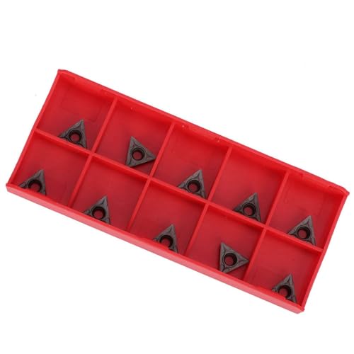 10Pcs Hartmetall Wendeeinsätze, TCMT110204 VP15TF CNC Drehmaschineneinsätze zum Drehen von Drehmaschinen 10Pcs Hartmetall Wendeeinsätze, TCMT110204 VP15TF CNC Drehmaschineneinsätze zum Drehen von Drehmaschinen von Hyuduo
