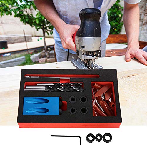 15 Grad Taschenloch Jig Kit Loch Winkel Bohren Locator Aluminium Holzarbeiter Bohrer Holz Handwerkzeuge für Holzbearbeiter Lochsäge 15 Grad Taschenloch Jig Kit Loch Winkel Bohren Locator Aluminium Holzarbeiter Bohrer Holz Handwerkzeuge für Holzbearbeiter Lochsäge von Hyuduo