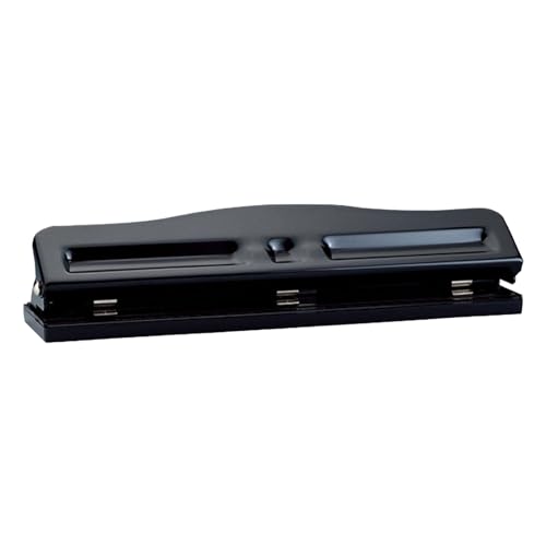 3 Loch Puncher 7 Mm Durchmesser Eingeeinigter Abstand Metall Loch Loch Schalttasche A4 Papierstanzwerkzeug Einstellbares Loch Puncher für Home Office Crafts Accessoires von Hyuduo