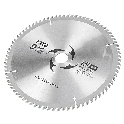 Carbid Circular Saw Saw Schaufel/Flügel Ultrahochfestigkeit Schnittscheibe für Holzbearbeitung 9 Zoll 40T Universal für Holzschnitte (80T) von Hyuduo
