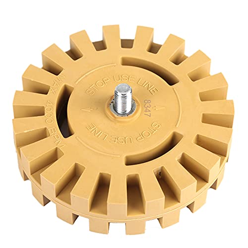 Haltbarer 100 -mm -4 Zoll Zick Zack Zähneform Gummi Rad Radiergummi für Effizientes Reinigen und Polieren für Automobile Geeignet (4 Zoll Griffdurchmesser 6mm) von Hyuduo
