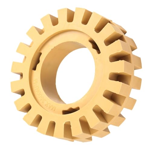 Haltbarer 100 -mm -4 Zoll Zick Zack Zähneform Gummi Rad Radiergummi für Effizientes Reinigen und Polieren für Automobile Geeignet (4 Zoll hohl) von Hyuduo