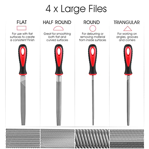 Hyuduo 19PCS -Datei -Set, T12 Legierungs Stahldateien HCS Datei Präzisions Casting Ergonomisches Handwerk Great Tool DIY für Schreiner, Enthusiasten, Im Tragetaschen, Multifunktionale Professionelle von Hyuduo