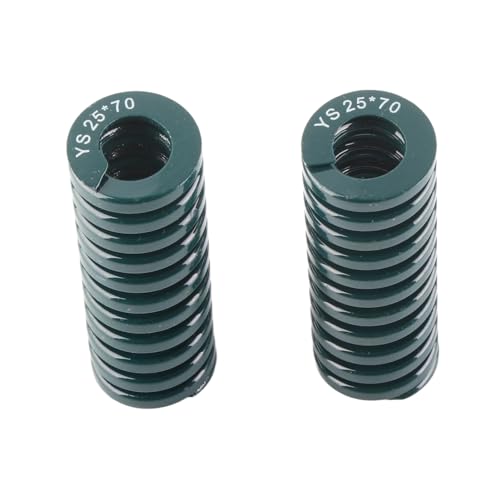 Hyuduo 25 Mm OD 2PCS-Sterblichkeitsfeder, Grüne Druckkompressionsfeder für Würfelmaschinen, Metallstempel und Kunststoff mit Guter Leistung, die in Automobilfeldern Verwendet Wird (Th25*70 mm) von Hyuduo