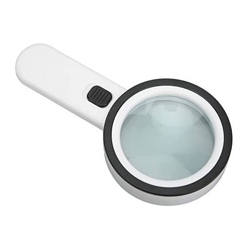 Hyuduo 30x Handheld Lupe, Optisches Glasobjektiv mit 12 LED -Leuchten, Tragbares Vergrößerungsglas für Objektbeobachtung Hobbys Lesen Bücher Makulade Degeneration Schmuck, Gut Hyuduo 30x Handheld Lupe, Optisches Glasobjektiv mit 12 LED -Leuchten, Tragbares Vergrößerungsglas für Objektbeobachtung Hobbys Lesen Bücher Makulade Degeneration Schmuck, Gut von Hyuduo