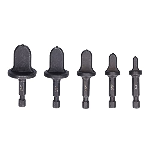 Hyuduo 5pcs Rohrexpaner Sechs -Hex -Griffexpander, Mehrere Spezifikationen, Hoher Kohlenstoffstahlmaterial, Einfach für Klimaanlagen, Rohrschneider, Anpassung, 1/4 Zoll Sechskantgrenze für Luft von Hyuduo