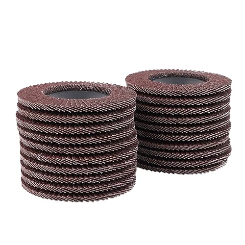 Hyuduo 80 Grit Schleifscheiben 20pcs, Rote Sandklappenscheiben Zum Polieren von Metall aus Edelstahl, Holz mit Flip -Top -Design, Breite Anwendung für Hardware, Ledermaterialien Hyuduo 80 Grit Schleifscheiben 20pcs, Rote Sandklappenscheiben Zum Polieren von Metall aus Edelstahl, Holz mit Flip -Top -Design, Breite Anwendung für Hardware, Ledermaterialien von Hyuduo