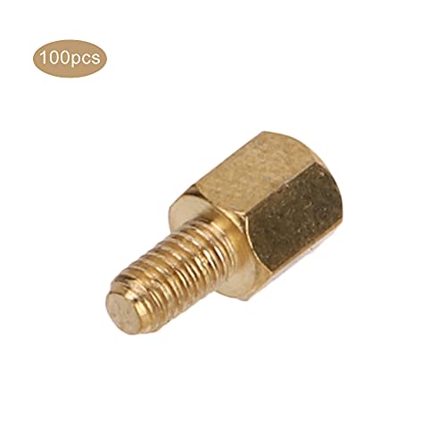 Hyuduo Betrieb der Hexadezimal -Messing -Messing Fertigung für die PCB M3 Karte M3 One Headed Muttern 100pcs M3x5/6/8/12/15/15/20/20/30/35/50 + 6, Reparatur Elektrischer Geräte (M3*5 (100 Einheiten von Hyuduo
