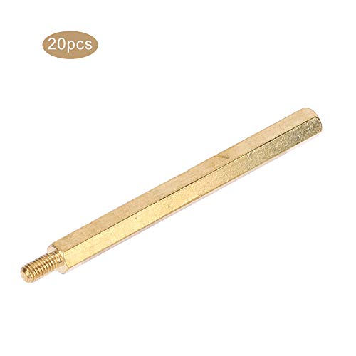 Hyuduo Betrieb der Hexadezimal -Messing -Messing Fertigung für die PCB M3 Karte M3 One Headed Muttern 100pcs M3x5/6/8/12/15/15/20/20/30/35/50 + 6, Reparatur Elektrischer Geräte (M3*50 (20 verkaufte von Hyuduo