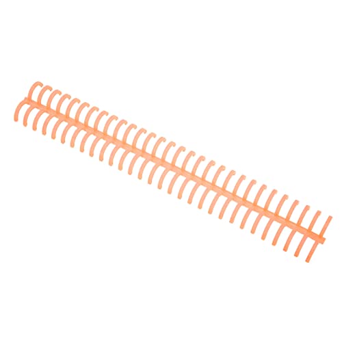 Hyuduo Bindungsspirale, 10pcs 16 Mm Durchmesser 30 Löcher Kunststoffstacheln, 130 Blechkapazität für Bindungspapier, Leicht zu öffnen und zu Schließen, Leicht zu Schneiden (ORANGE) von Hyuduo