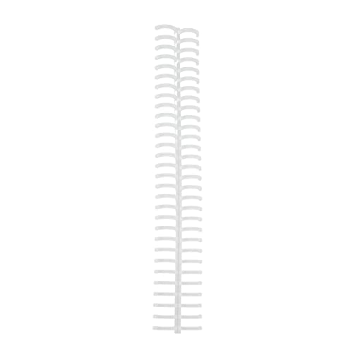 Hyuduo Bindungsspirale, 10pcs 16 Mm Durchmesser 30 Löcher Kunststoffstacheln, 130 Blechkapazität für Bindungspapier, Leicht zu öffnen und zu Schließen, Leicht zu Schneiden (klar) von Hyuduo