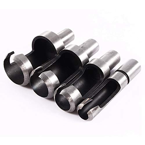Hyuduo Chamfer & Straight Wood Plug Cutter Cutter Set, 8 -PCs 5/8 "1/2" 3/ "1/4" - Für Holzbearbeitungswerkzeug Erzielt Ein Ausgezeichnetes Finish, Geeignet Für die Bankbohrer Geeignet von Hyuduo