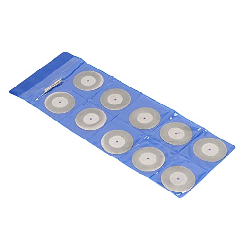 Hyuduo Diamant -Schneidrad, 16 Mm0,6 Zoll 16 Mm, Schnitträder, 10 -propcs Dünne Schneidscheibe mit Stangenrundschleiftschleitrad für Holzmetallstein, Breite Anwendung und Standardgröße, 10 X (50MM) von Hyuduo
