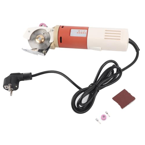 Hyuduo Elektrischer Stoffschneider mit Hoher Schnittgeschwindigkeit, Hoher Effizienz und ohne Restkante, Geeignet Zum Schneiden von Spitzen aus Baumwollleder (EU-Stecker 220 V) von Hyuduo