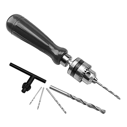 Hyuduo Handbohrbits Set, Manualhandbohrmaschine mit ABS-Griff, 0,6-6 Mm Klemmbereich, Zum Bohren von Holz, Walnuss, Olivenmutter Hyuduo Handbohrbits Set, Manualhandbohrmaschine mit ABS-Griff, 0,6-6 Mm Klemmbereich, Zum Bohren von Holz, Walnuss, Olivenmutter von Hyuduo