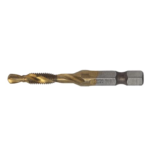 Hyuduo Hochgeschwindigkeits -Stahl -Kombination Bohrer Tap Bit, Spiralflöte Design, Zeit und Kosteneinsparung, Vielseitiger Gebrauch, Einfacher Schub in Einem mit Plattierungsmetrikeinheit für Holz, von Hyuduo