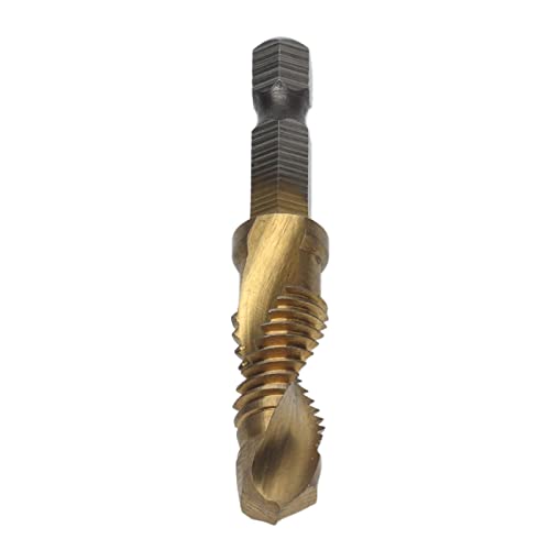 Hyuduo Hochgeschwindigkeits -Stahl -Kombination Bohrer Tap Bit, Spiralflöte Design, Zeit und Kosteneinsparung, Vielseitiger Gebrauch, Einfacher Schub in Einem mit Plattierungsmetrikeinheit für Holz, Hyuduo Hochgeschwindigkeits -Stahl -Kombination Bohrer Tap Bit, Spiralflöte Design, Zeit und Kosteneinsparung, Vielseitiger Gebrauch, Einfacher Schub in Einem mit Plattierungsmetrikeinheit für Holz, von Hyuduo