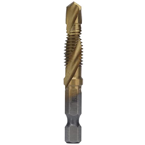 Hyuduo Hochgeschwindigkeits -Stahl -Kombination Bohrer Tap Bit, Spiralflöte Design, Zeit und Kosteneinsparung, Vielseitiger Gebrauch, Einfacher Schub in Einem mit Plattierungsmetrikeinheit für Holz, von Hyuduo